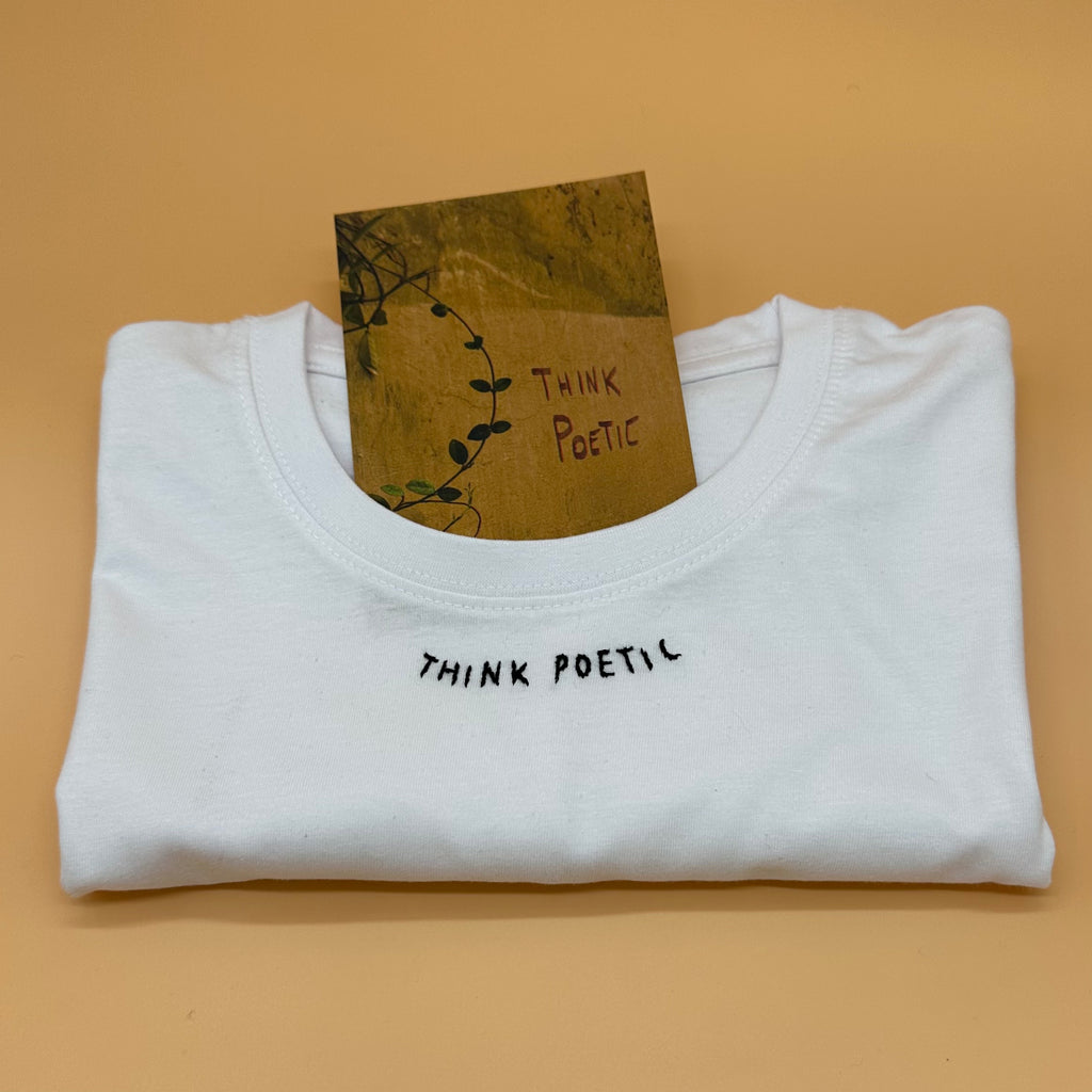 THINK POETIC / t-shirt + cartolina /