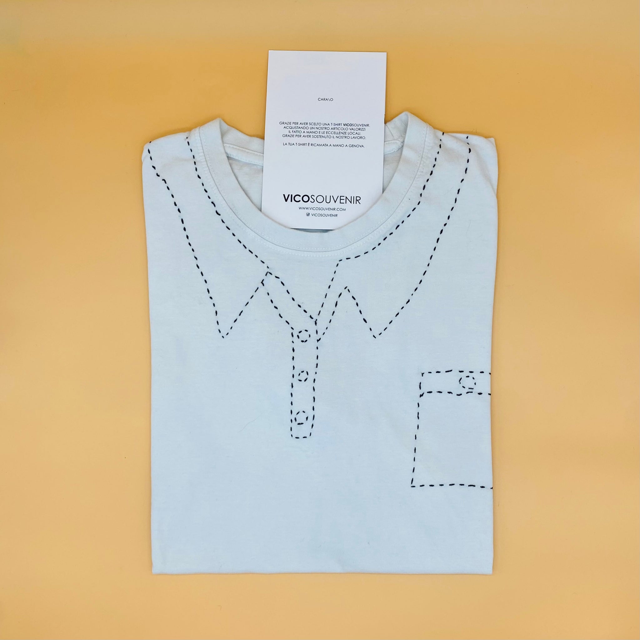 T-piacerebbe / t-shirt ricamata a mano/