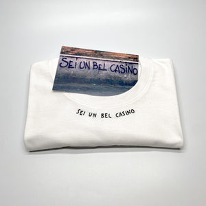 SEI UN BEL CASINO / t-shirt + cartolina /