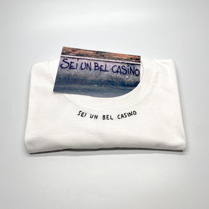 SEI UN BEL CASINO / t-shirt + cartolina /