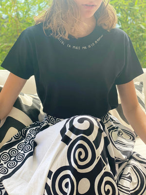 L'ALCOL FA MALE MA IO LO PERDONO / T-shirt + cartolina