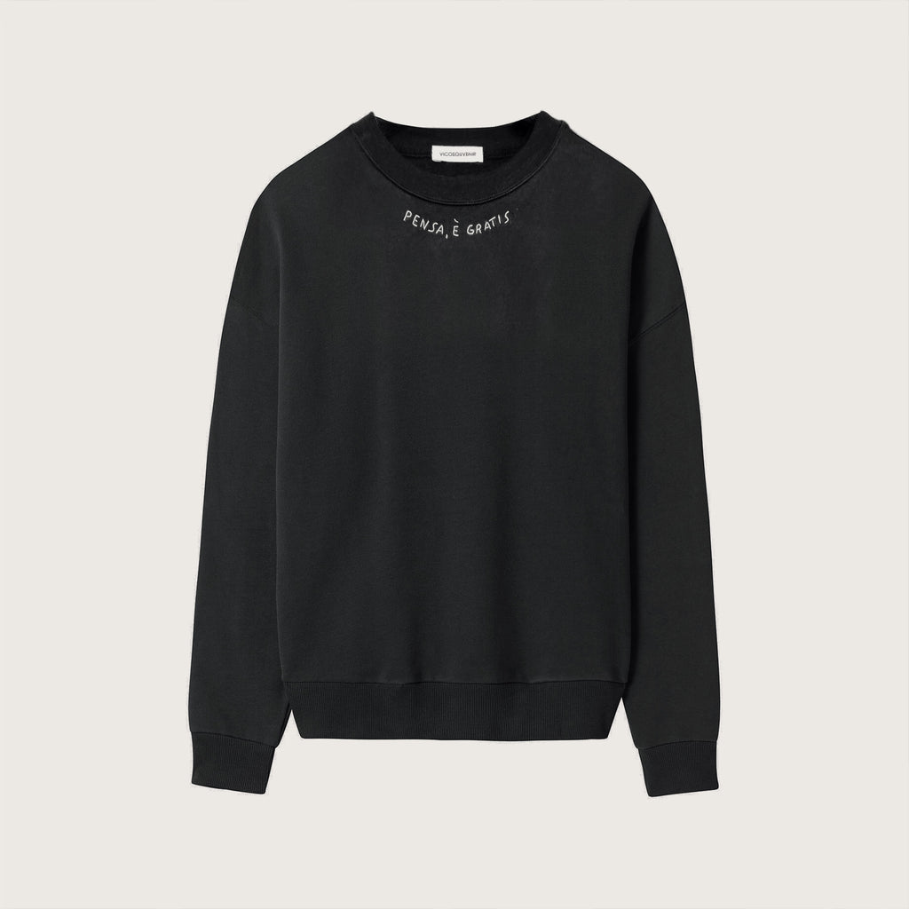 Felpa ricamata a mano unisex + cartolina