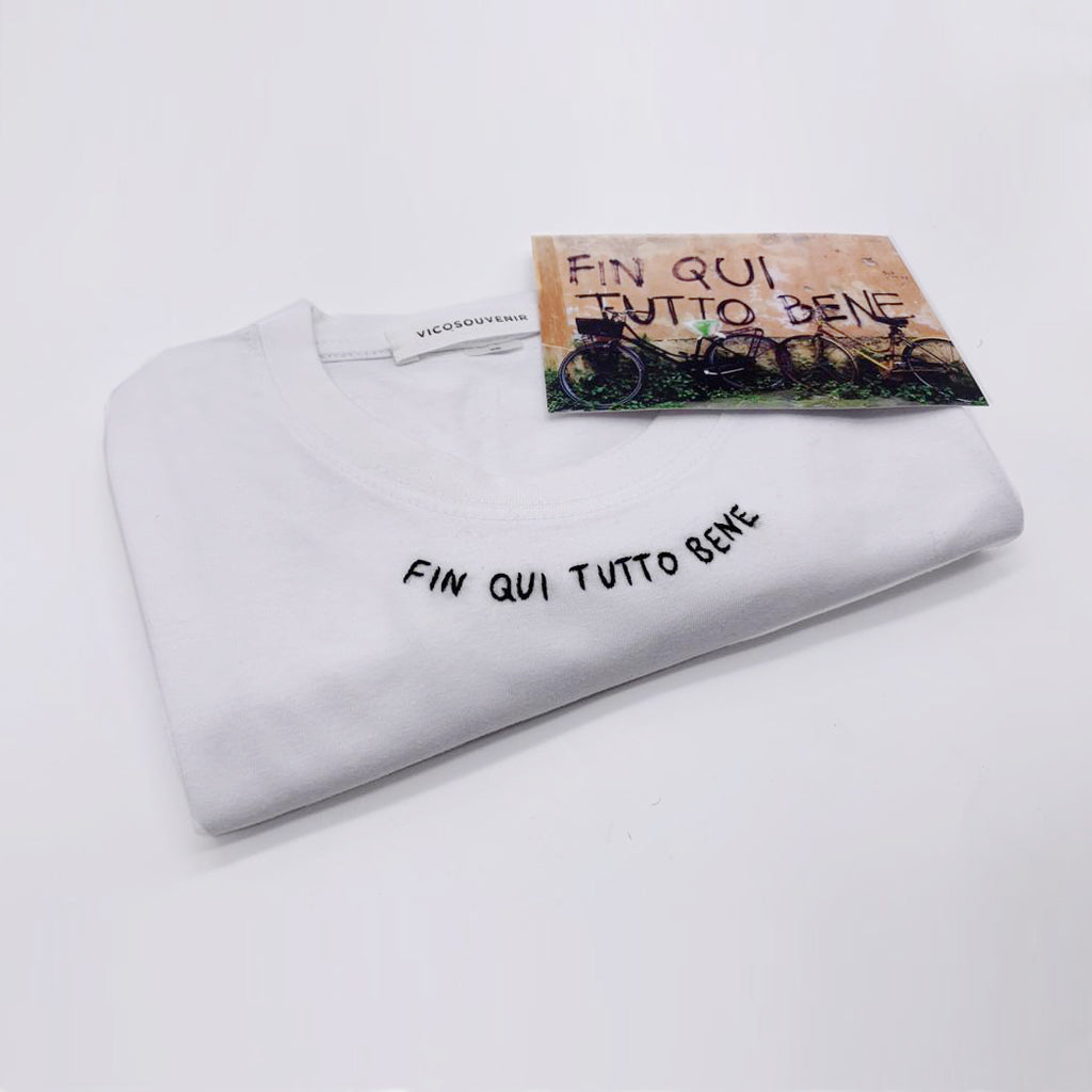 FIN QUI TUTTO BENE / T-shirt + cartolina /
