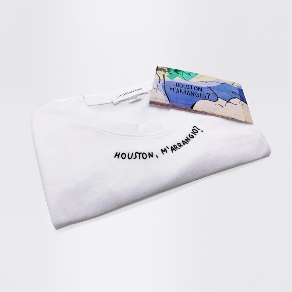 HOUSTON, M'ARRANGIO? / T-shirt + cartolina /