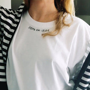 SCEMO CHI LEGGE / T-shirt + cartolina