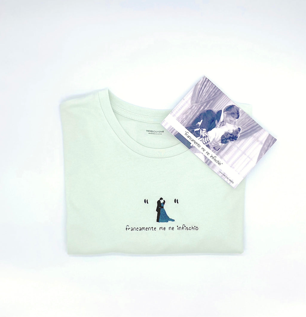 t-shirt rivamata a mano _ francamente me ne infischio - dal film Via col Vento
