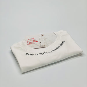 SPEGNI LA TESTA E LASCIATI ANDARE  / T-shirt + cartolina